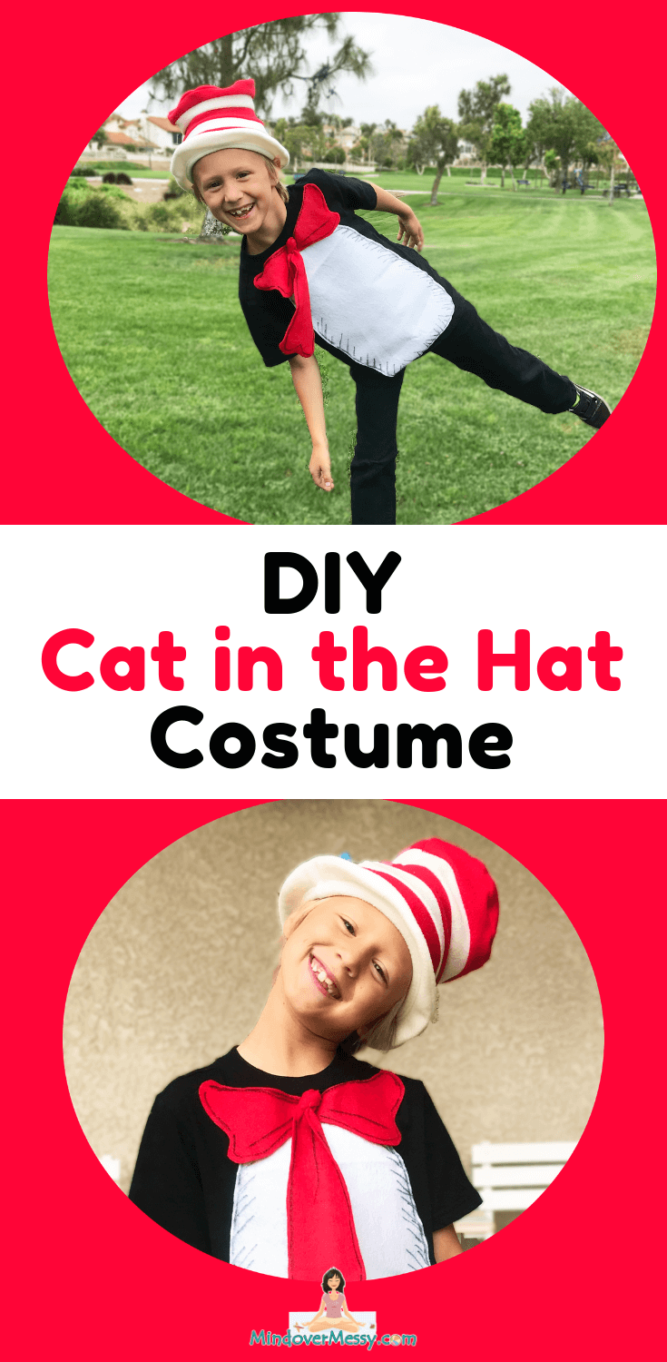 DIY Cat in the Hat Costume - in a Pinch! - Mind Over Messy